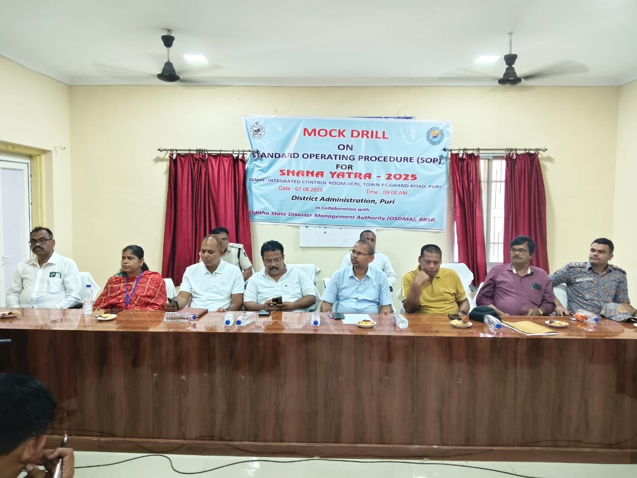 ସ୍ନାନଯାତ୍ରା ପାଇଁ ମକ ଡ୍ରିଲ ଅନୁଷ୍ଠିତ।