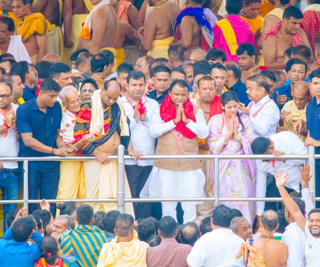 ମହାପ୍ରଭୁଙ୍କ ପବିତ୍ର ସ୍ନାନ ଯାତ୍ରା ଦର୍ଶନ କରିବାକୁ ଆସିଲେ ମୁଖ୍ୟମନ୍ତ୍ରୀ ମୋହନ ଚରଣ ମାଝୀ 