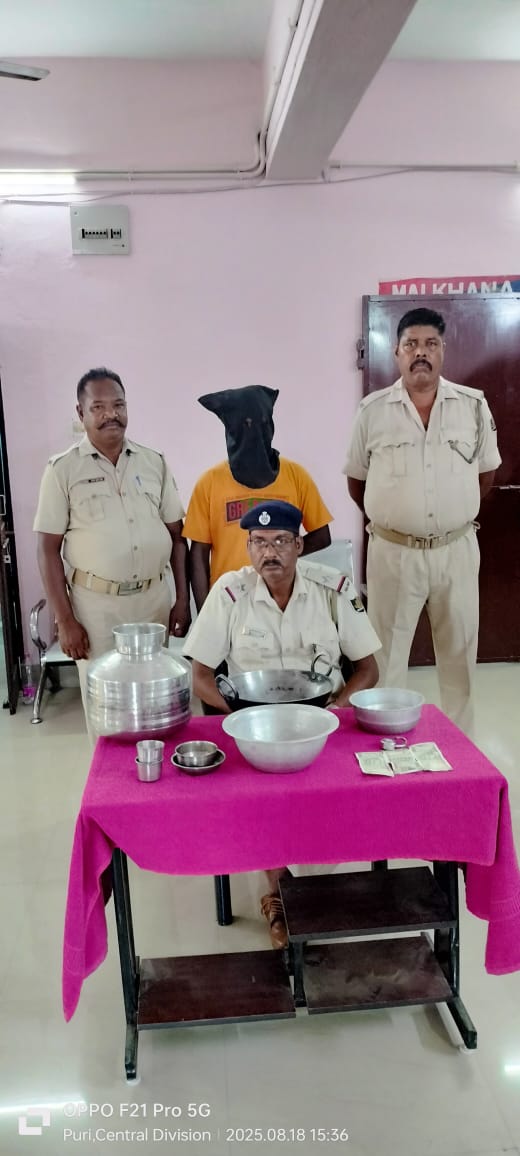 ଘରେ ପଶି ଚୋରି ସହ ଅଶ୍ଳୀଳ ଭାଷାରେ ଗାଳିଗୁଲଜ ଦେବା ଅଭିଯୋଗରେ ଜଣେ ଗିରଫ 