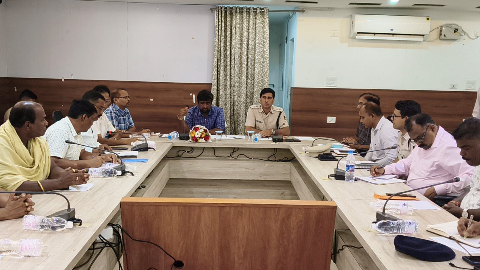  ଦୁର୍ଗାପୂଜା ଓ ଭସାଣି ପ୍ରସ୍ତୁତି ବୈଠକ ଅନୁଷ୍ଠିତ।