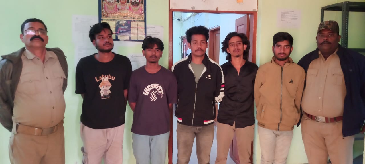 ଡକାୟତି ଯୋଜନା ପଣ୍ଡ, କଣାସ ଥାନା ଦ୍ୱାରା ୫ ଗିରଫ