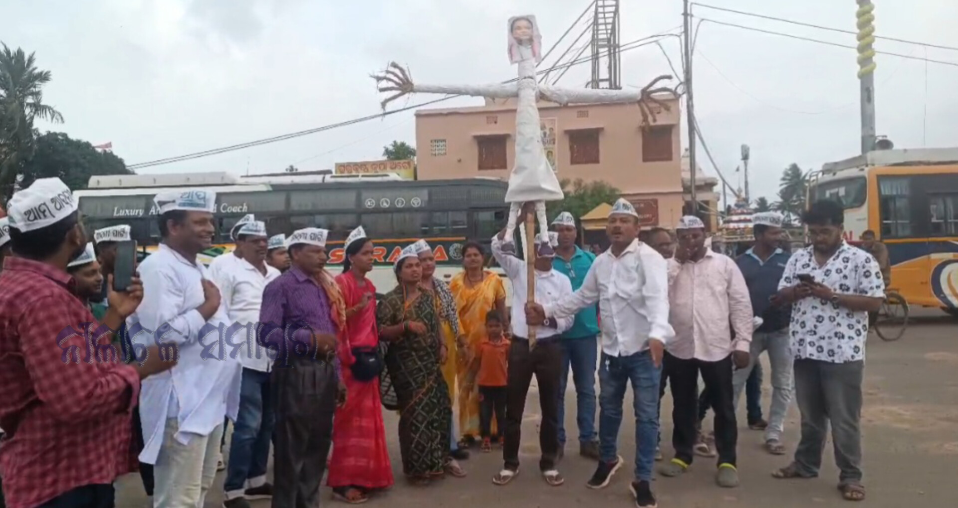  ବାଲେଶ୍ୱର ଛାତ୍ରୀ ମୃତ୍ୟୁ ଘଟଣା କୁ ନେଇ ଆପ ର ପ୍ରତିବାଦ